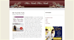 Desktop Screenshot of hisneedsherneeds.com